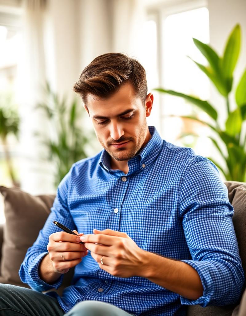 Consulente immobiliare al lavoro